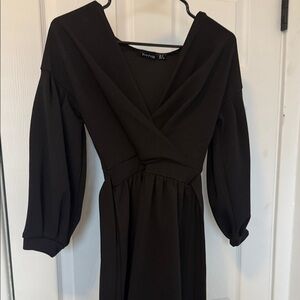 Black off the shoulder wide-led Jumpsuit